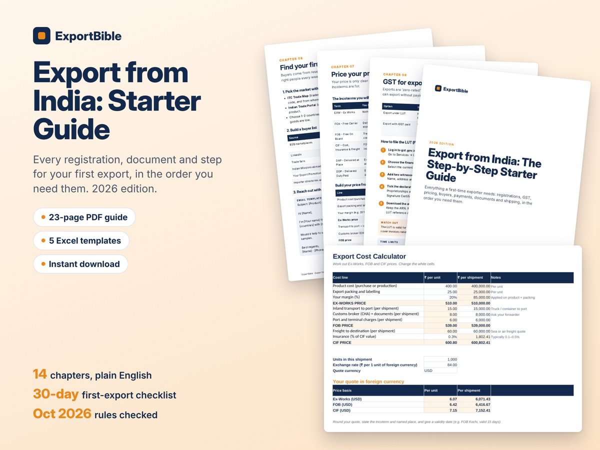Export from India Starter Guide preview